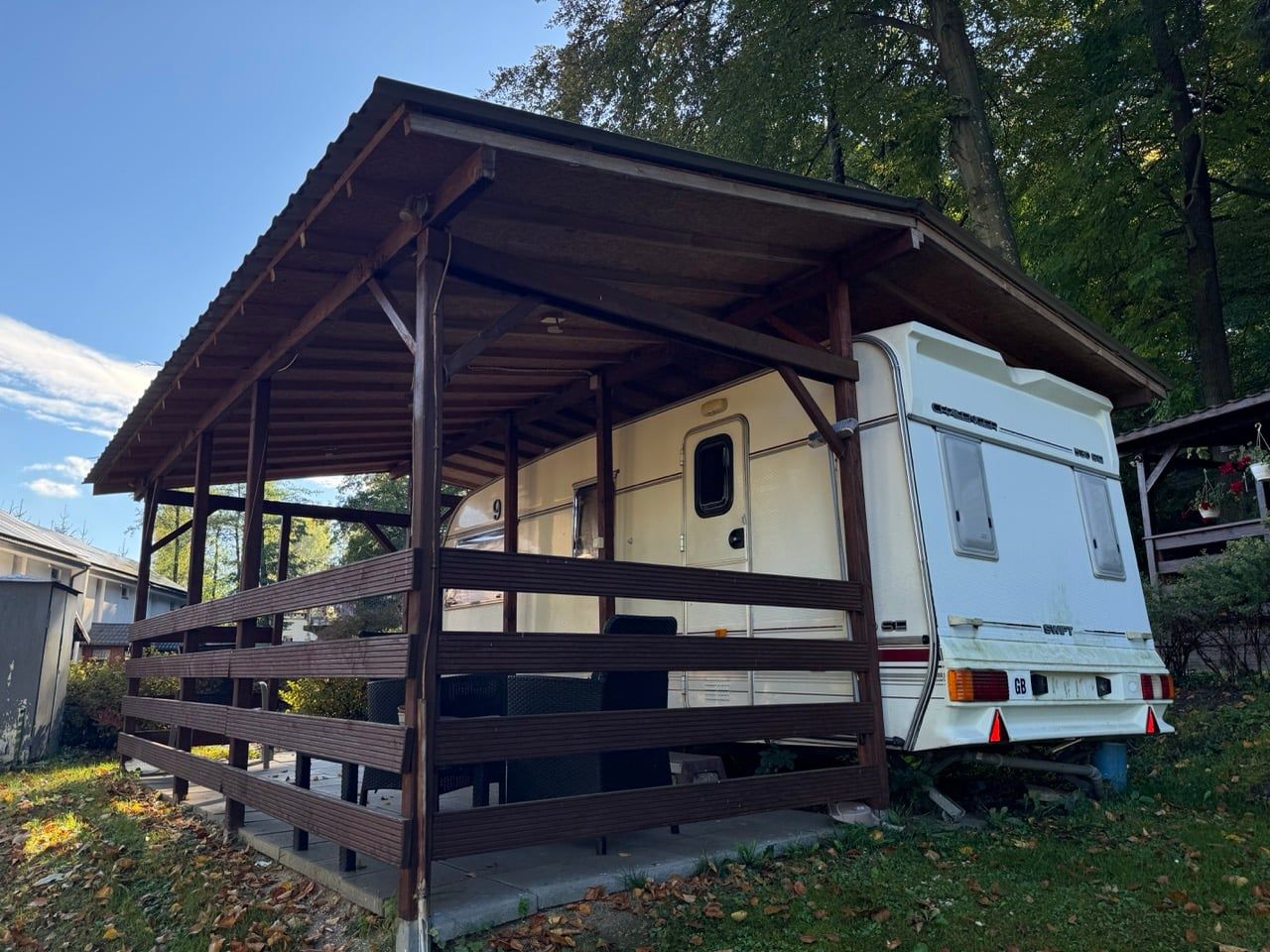 Sezonowa przyczepa campingowa w Auto-Camping Park